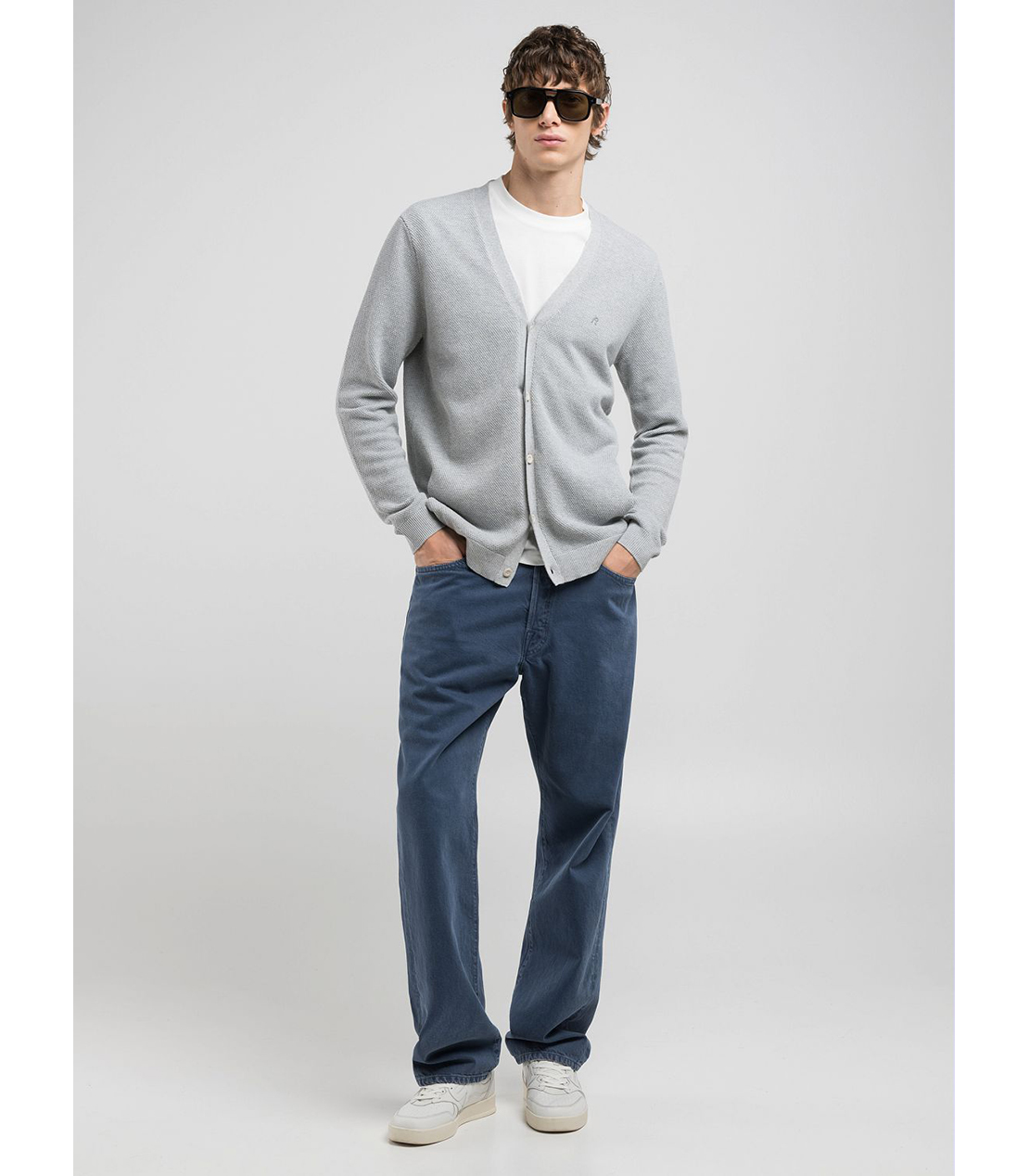 コットンカーディガン 詳細画像 メランジグレー 3